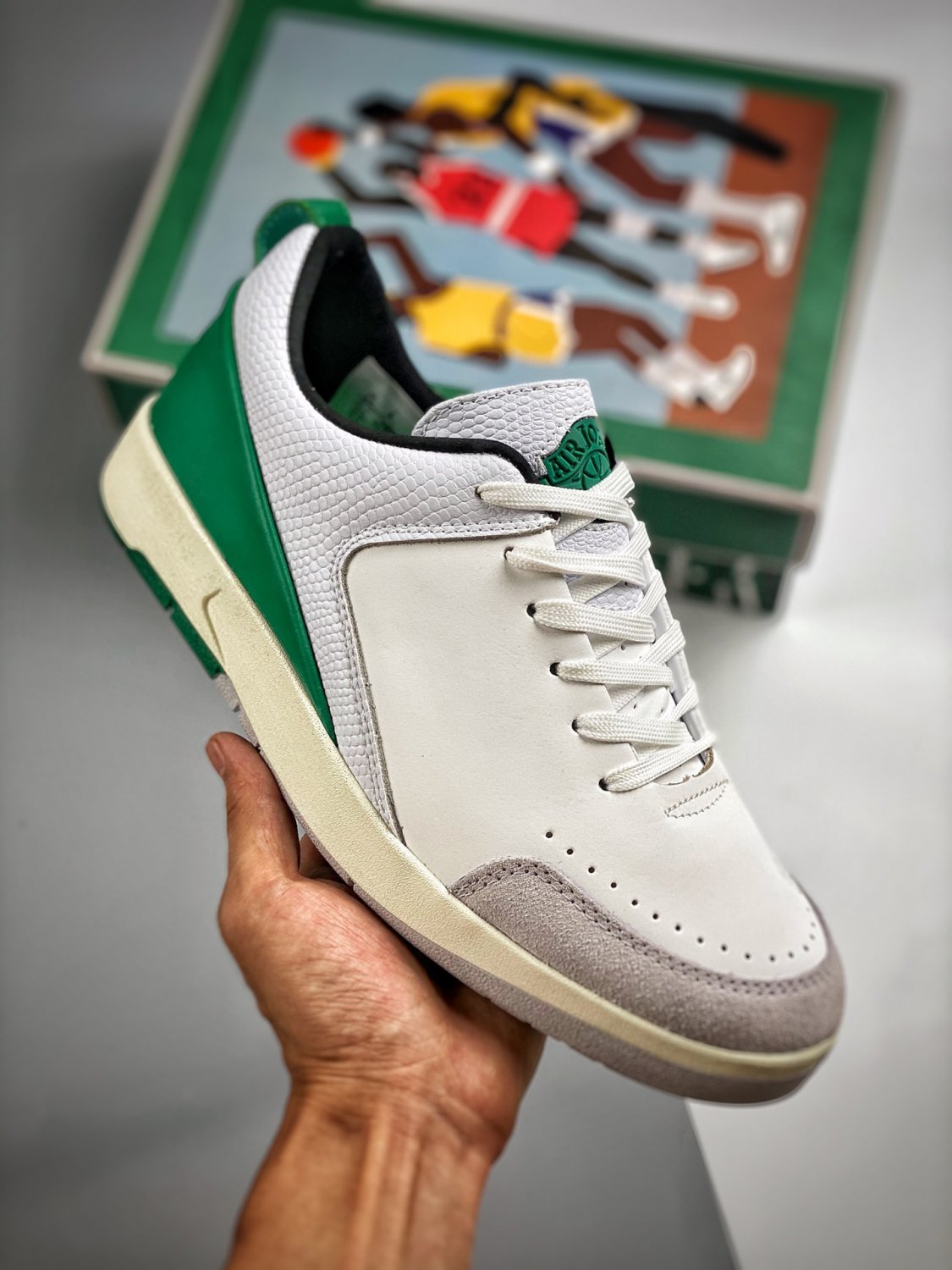 nina abney xjordan 2 low se whitemalachite-neutral grey