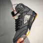 off-white xjordan 5 blackmuslin-fire red