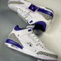panda custom xjordan 3 whiteblack-dark iris