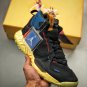 union x jordan delta mid off noirbrigade blue-dark smoke grey-light fusion red