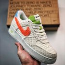 nike air force 1 “hemp” whiteorange-blue-green dv2112-001