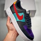 nike air force 1 “nba and wnba” blackwashed tealcourt purplegym red