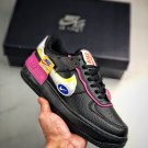 nike air force 1 “shadow” blacklimelight-cosmic fuchsia-white purple