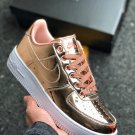 nike air force 1 âliquid metalâ metallic bronzewhite