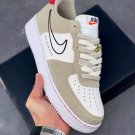 nike air force 1 low âfirst useâ light stoneblack-sail-university red