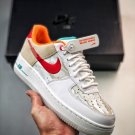 nike air force 1 low âjust do itâ white red teal fd4205-161