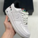 nike air force 1 low âpeace, love, swooshâ white university red