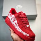 nike air force 1 low âskeletonâ red
