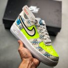 nike air force 1 low âworldwideâ blackflash crimson-green strike