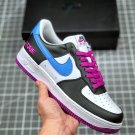 nike air force 1 low blackwhite-purpe-blue