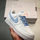nike air force 1 low blue gingham dz2784-100