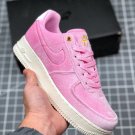 nike air force 1 low premium pink risesail-metallic gold