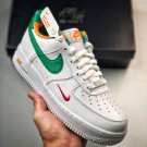 nike air force 1 low white green