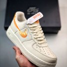 nike air force 1 low white orange streaks fn3419-100