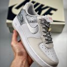 nike air force 1 low white silver