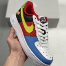 nike air force 1 low whiteyellow zest-university red