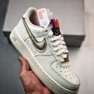 nike air force 1 lv8 double swoosh silver gold dh9595-001