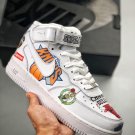 nike air force 1 mid nba logos white aq8017-100