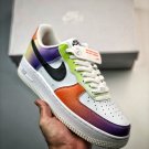 nike air force 1 multi-color whiteblack-bright maroon fd0801-100