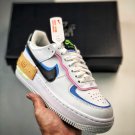 nike air force 1 shadow “pastel” white black fj0735-100