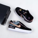 nike air force 1 shadow black metallic red bronze
