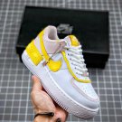 nike air force 1 shadow white yellow cj1641-102