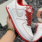 nike air force 1 white university red stitch