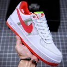 nike air force 1 whitebright crimson-barely volt
