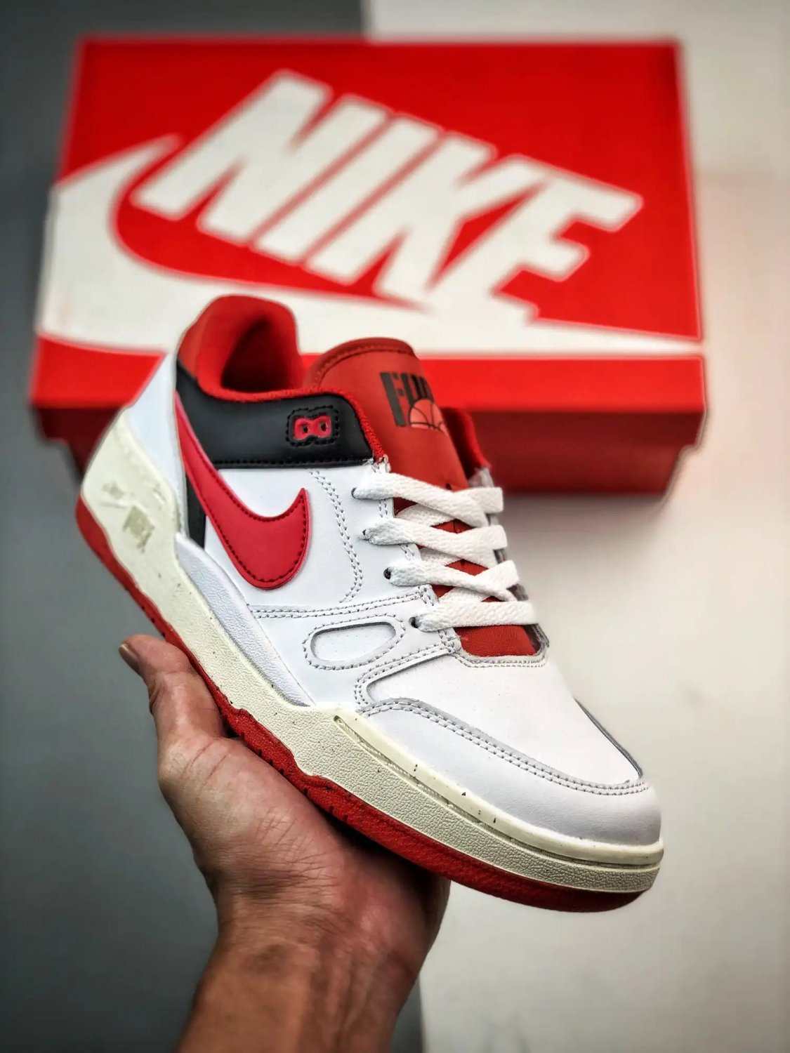 nike full force low whiteblack-mystic red fb1362-102
