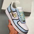 nikeairforce1bluewhitegoldblack