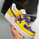 nikeairforce1low‘lakers’purpleyellowwhite