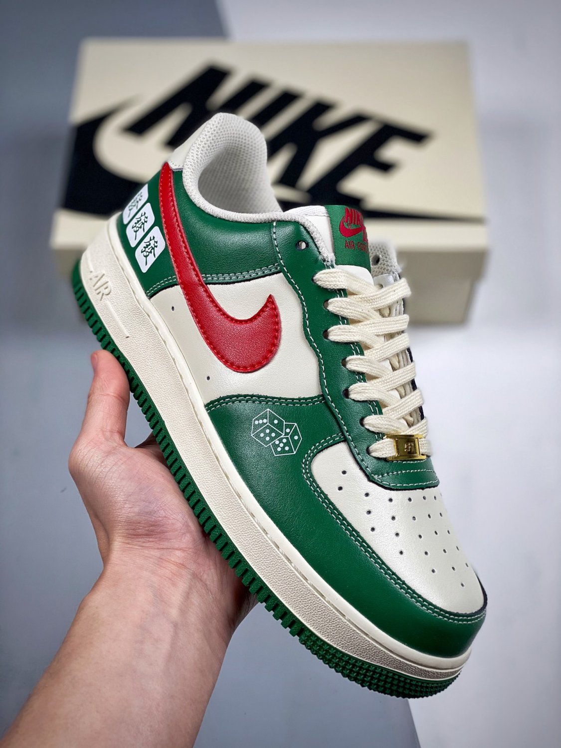 nikeairforce1lowwhitegreenred
