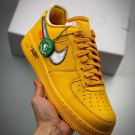 off-white x nike air force 1 low university goldblack-metallic silver