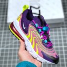 nike  air max 270 react eng eggplantwhitemagic flamingo