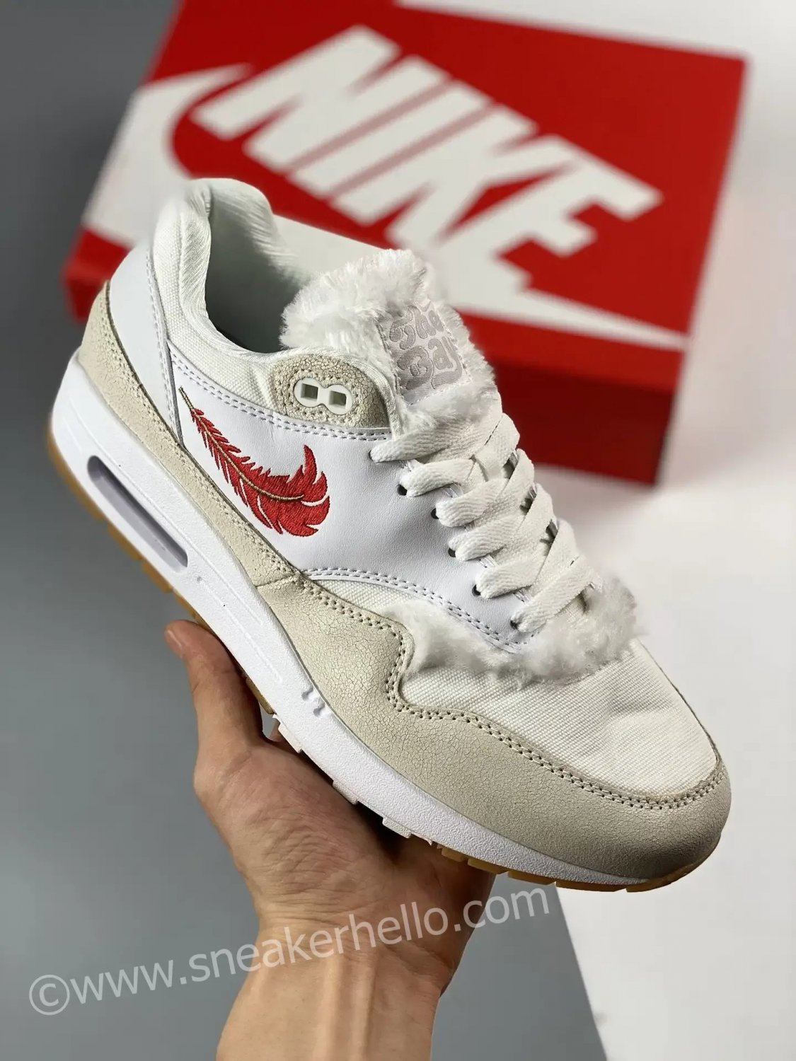 nike air max 1 &acirc;��the bay&acirc;�� whiteuniversity red fj4451-100
