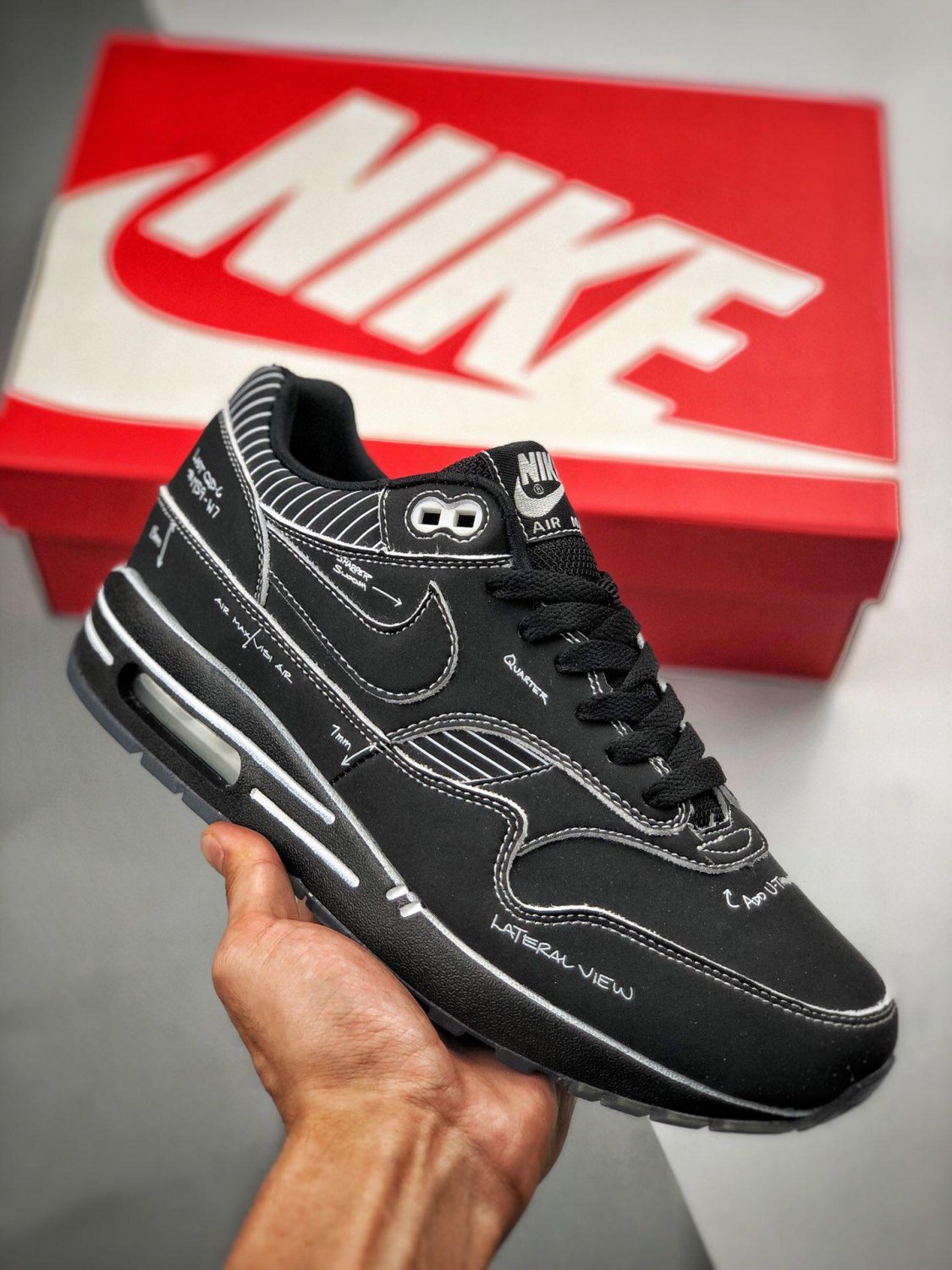 nike air max 1 &Acirc;�&Acirc;�sketch to shelf&Acirc;�&Acirc;� blackwhite cj4286-001