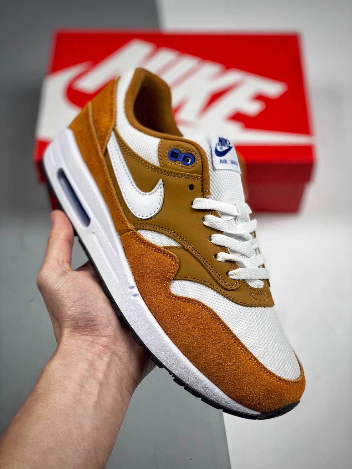 nike air max 1 dark currysport blueblacktrue white