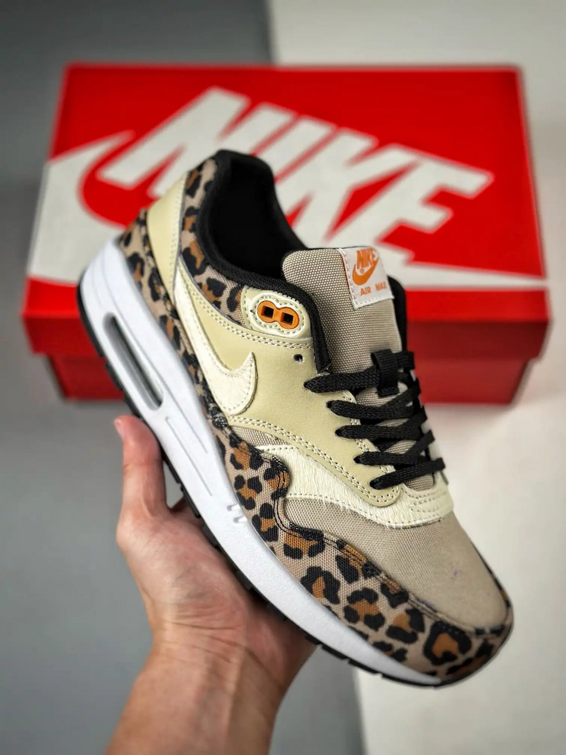 nike air max 1 premium desert oreorange peel-black bv1977-200