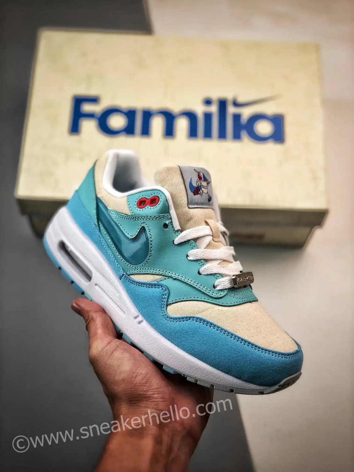 nike air max 1 puerto rico blue gale fd6955-400