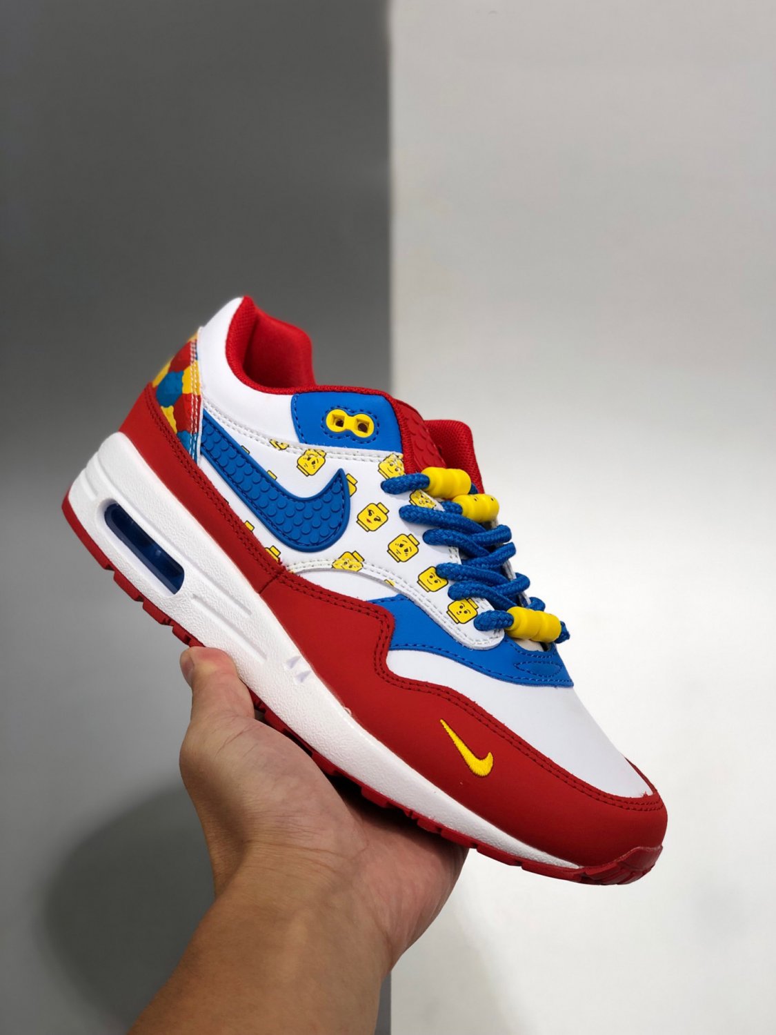 nike air max 1 redblue-white-yellow