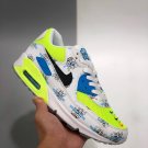 nike air max 90 worldwide whitewhite-volt-blue fury
