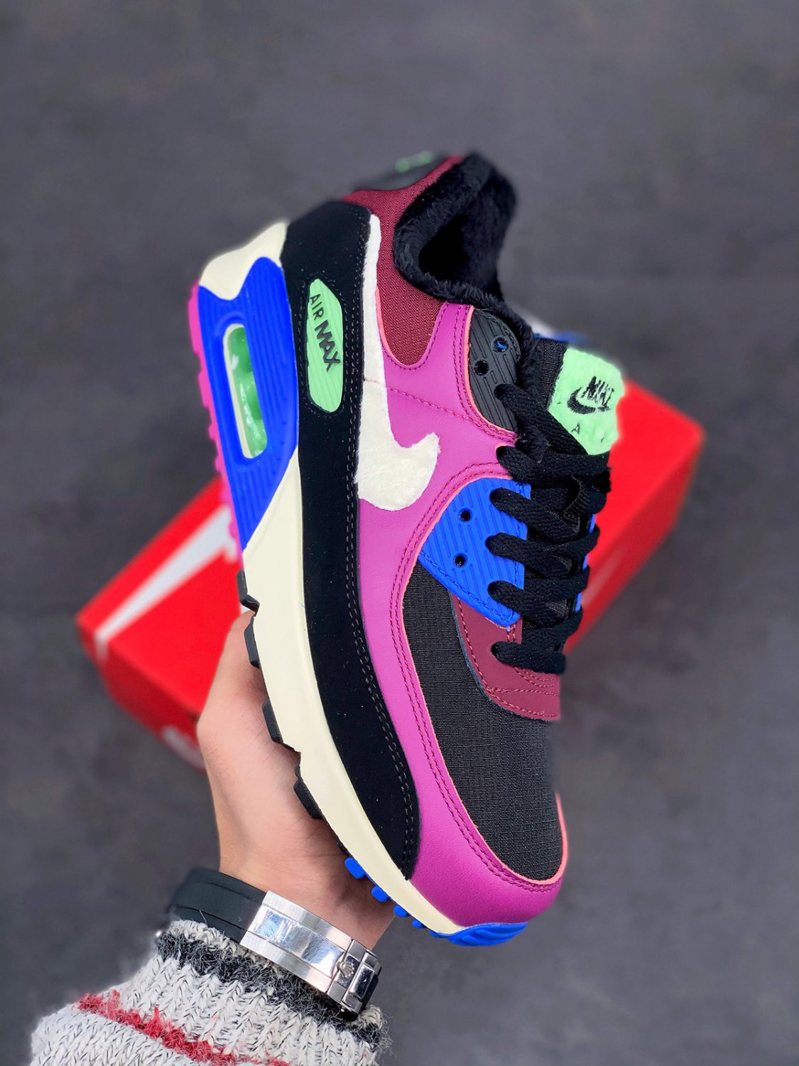 nike air max 90 cactus flower dark beetroot ct1891-500