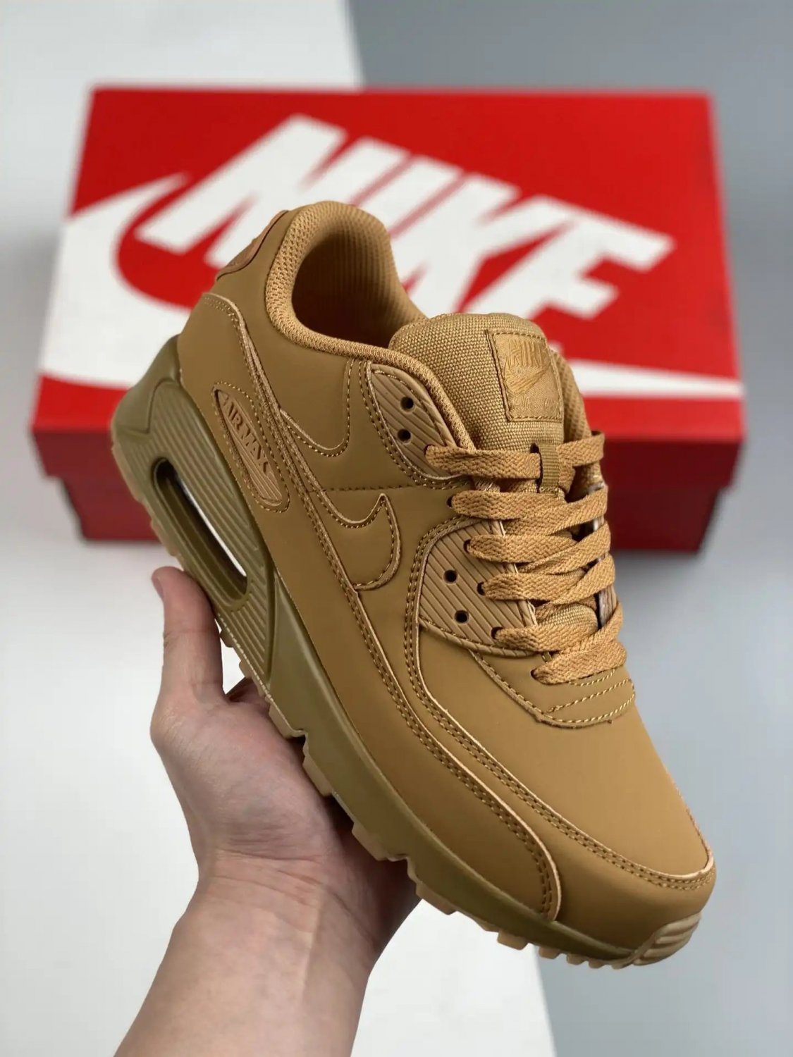 nike air max 90 flax wheat fz5102-299