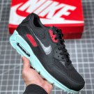 nike air max 90 premium vinyl blackcool grey-teal tint-university red