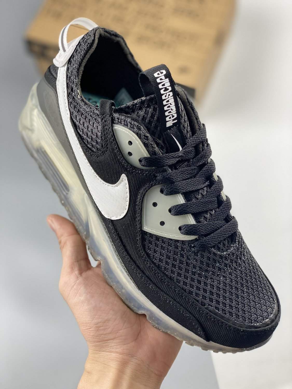 nike air max 90 terrascape black white dm0033-002
