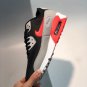 nike air max 90 wolf greyblackwhitebright crimson