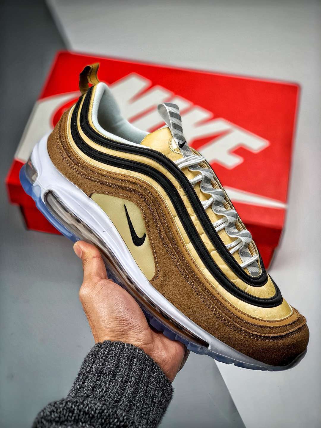 nike air max 97 &Acirc;�&Acirc;�unboxed&Acirc;�&Acirc;� ale brownblack-elemental gold