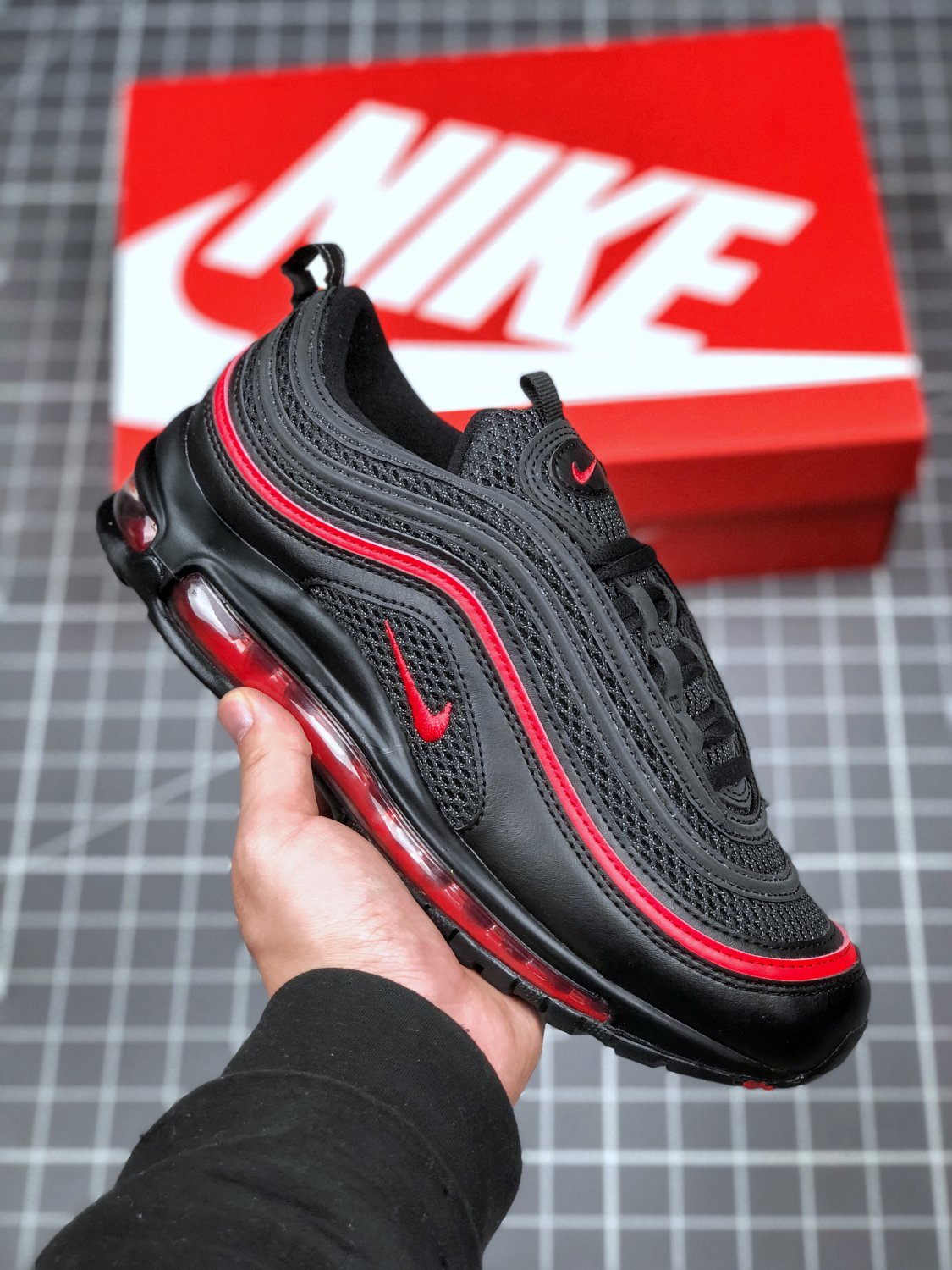 nike air max 97 &Acirc;�&Acirc;�valentines day 2020&Acirc;�&Acirc;� black red cu9990-001