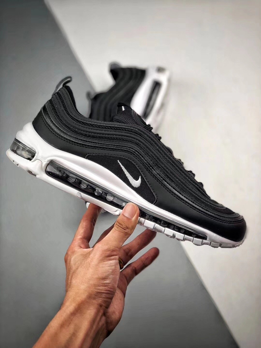nike air max 97 black white nocturnal animal