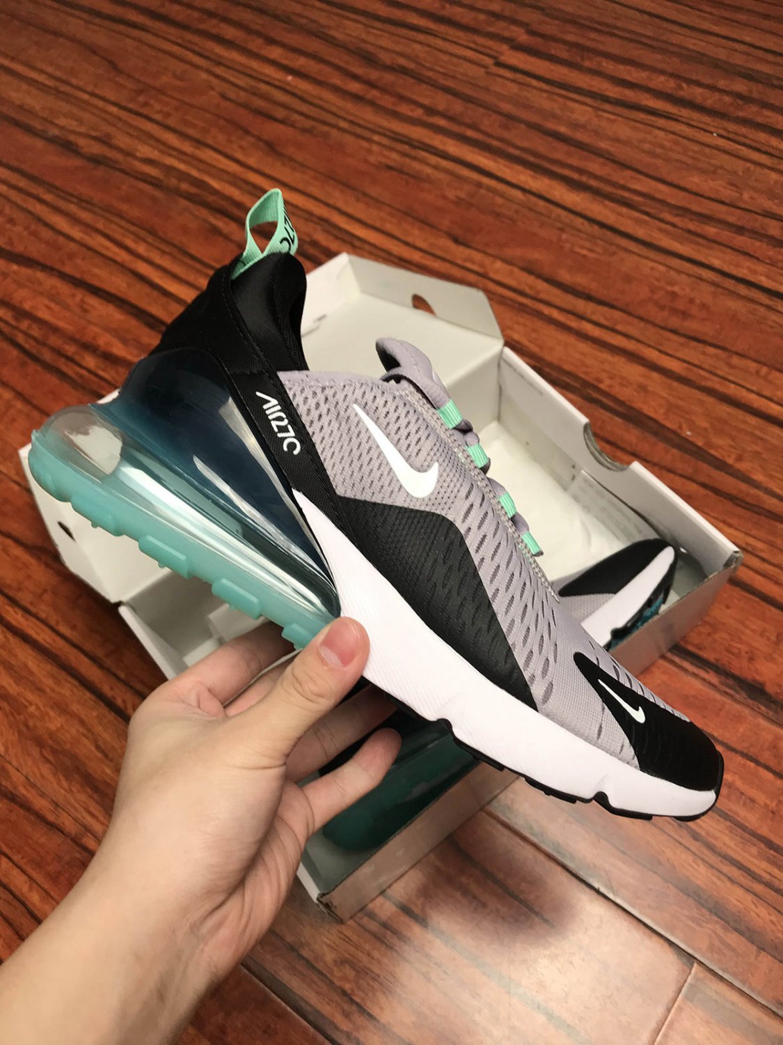 nike air max 270 &acirc;��fresh mint&acirc;�� atmosphere grey cj0520-001